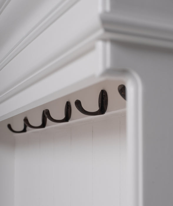 NovaSolo Halifax Entryway Coat Rack & Bench Unit