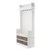 NovaSolo Halifax Entryway Coat Rack & Bench Unit