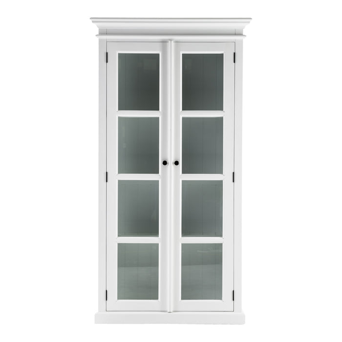 NovaSolo Halifax Glass Double Vitrine WHITE