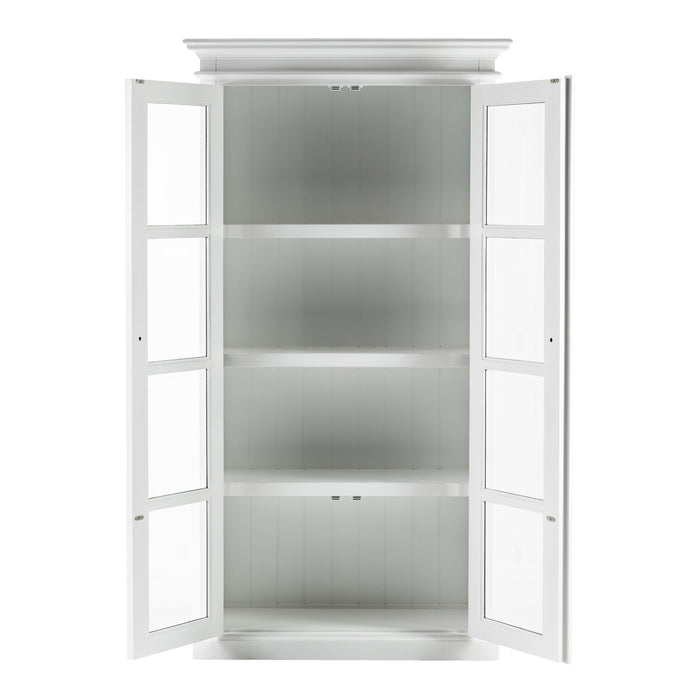 NovaSolo Halifax Glass Double Vitrine WHITE