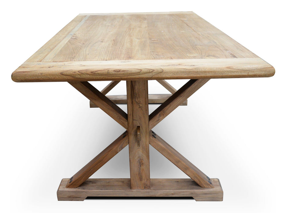 CDT501 Dining Table 1.98m - Rustic Natural