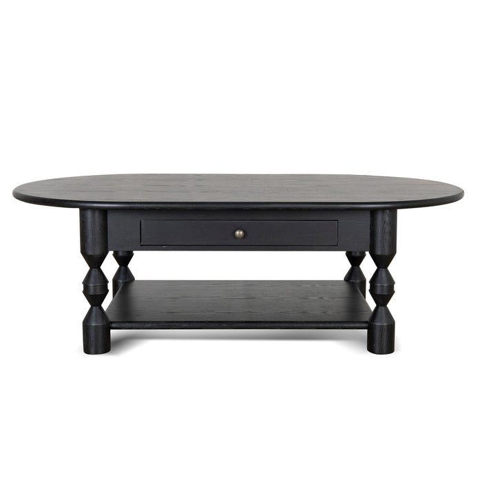 CCF10040-NI 1.4m Oval Coffee Table - Black