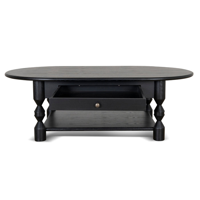 CCF10040-NI 1.4m Oval Coffee Table - Black