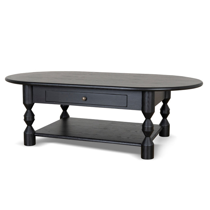 CCF10040-NI 1.4m Oval Coffee Table - Black