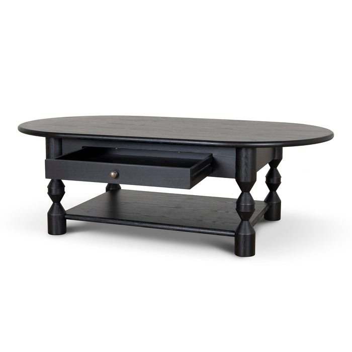 CCF10040-NI 1.4m Oval Coffee Table - Black