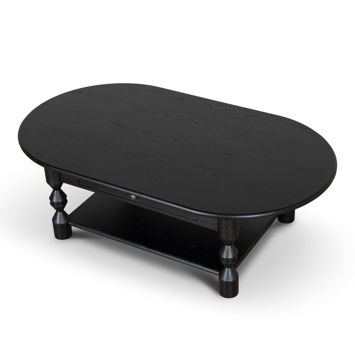 CCF10040-NI 1.4m Oval Coffee Table - Black