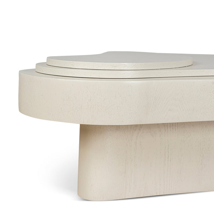 Nuvia 1.33m Coffee Table - Ivory Oat