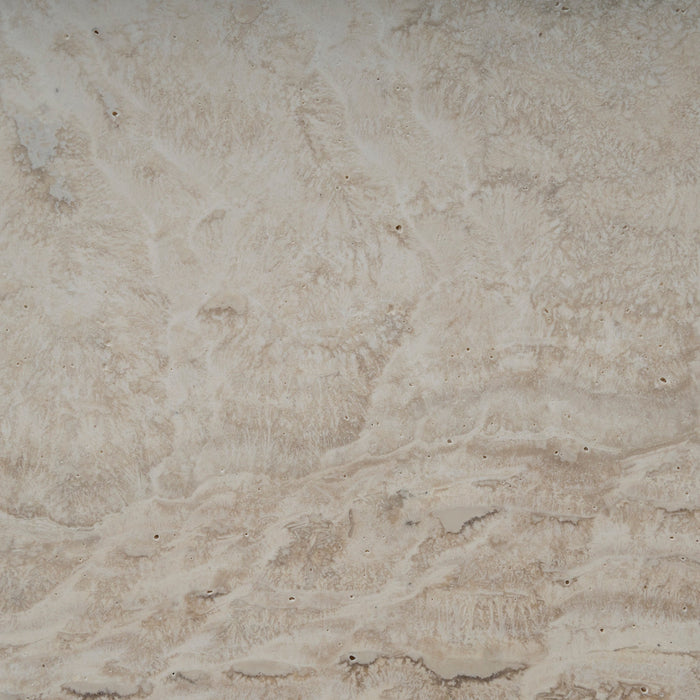 Sorell 50cm Travertine Bedside Table - Ivory Oat