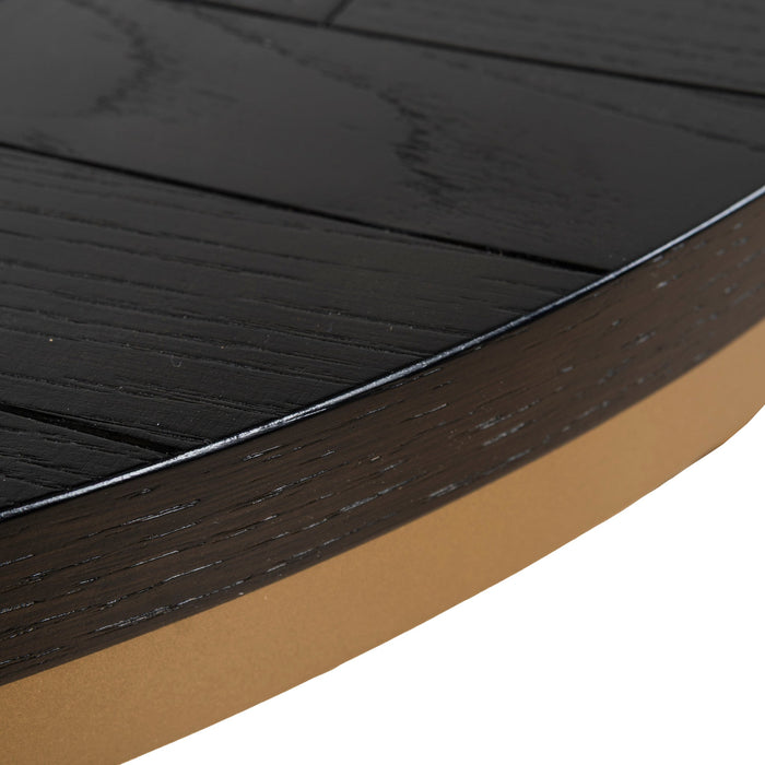 Wilma Nested Coffee Table - Peppercorn and Brass