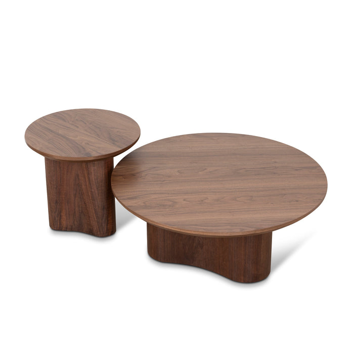 Valmora Nested Coffee Table - Light Walnut