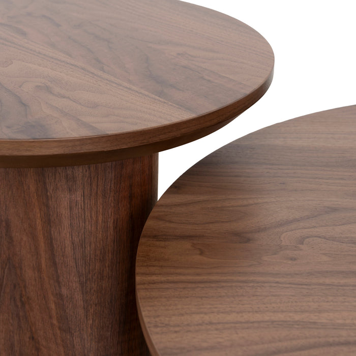 Valmora Nested Coffee Table - Light Walnut