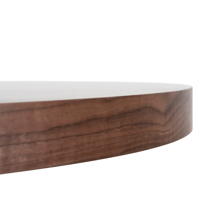 Erna 1.1m Round Coffee Table - Walnut