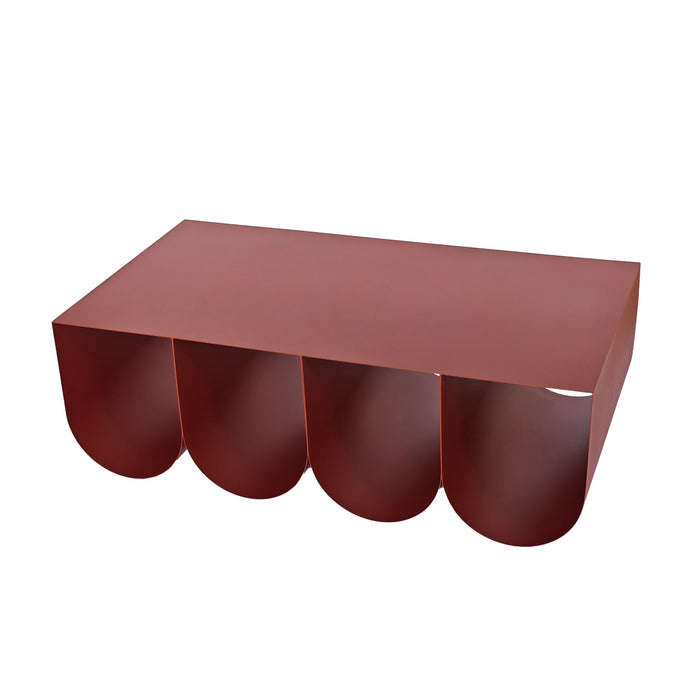 Vionta 1.1cm Coffee Table - Burgundy Red