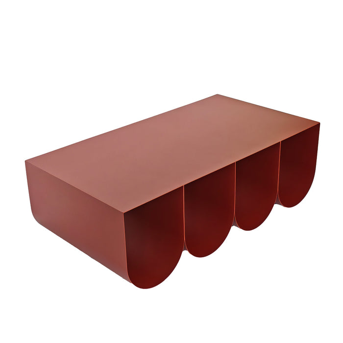 Vionta 1.1cm Coffee Table - Burgundy Red