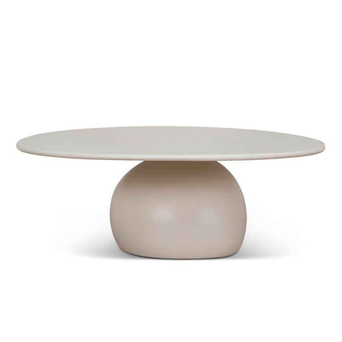 Novi 100cm Coffee Table - Ivory Beige