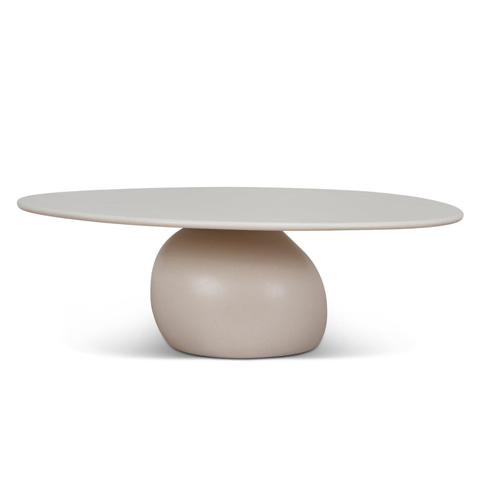 Novi 100cm Coffee Table - Ivory Beige