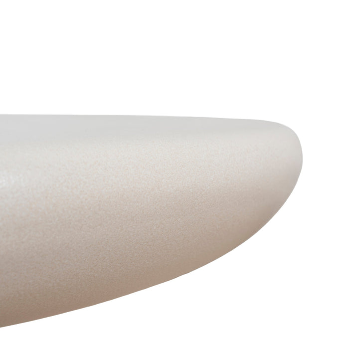 Valona 80cm Round Coffee Table - Ivory Beige