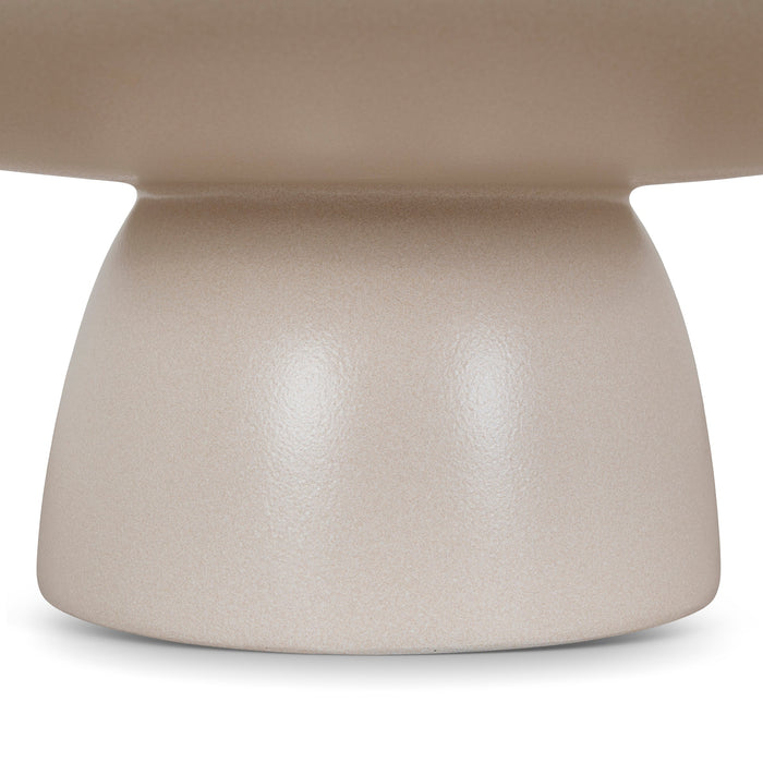 Valona 80cm Round Coffee Table - Ivory Beige