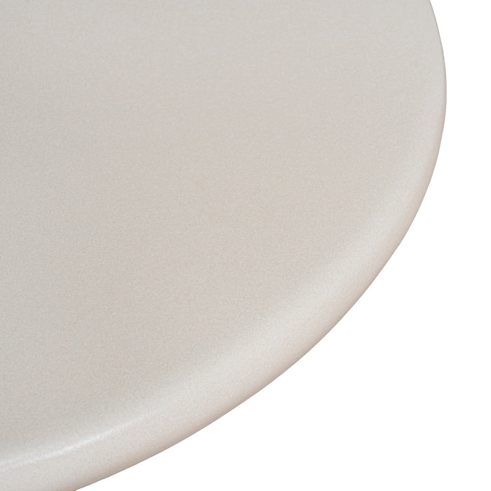 Valona 80cm Round Coffee Table - Ivory Beige
