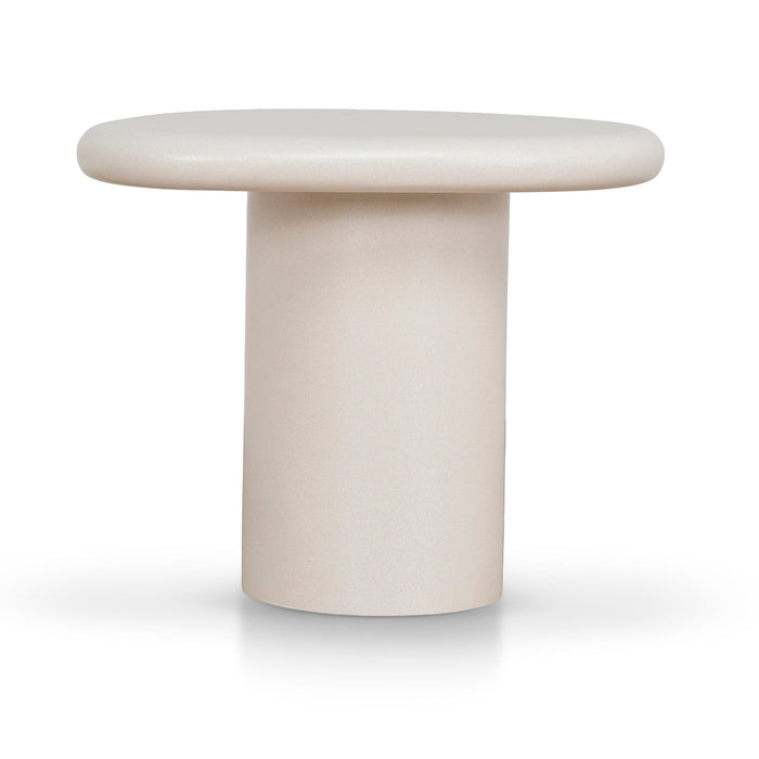 Avenza 60cm Side Table - Ivory Beige