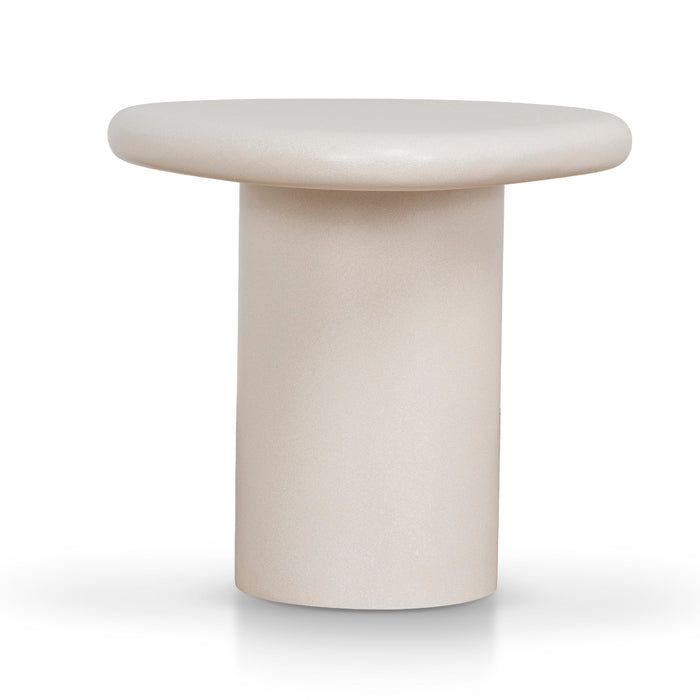 Avenza 60cm Side Table - Ivory Beige