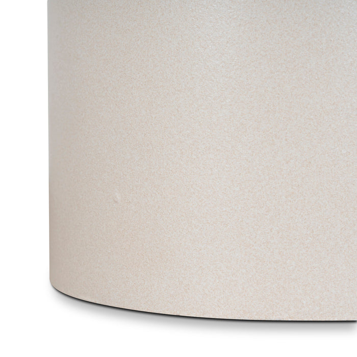 Avenza 60cm Side Table - Ivory Beige