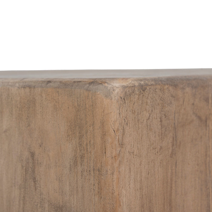Mirka 1.1m Elm Square Coffee Table - Natural