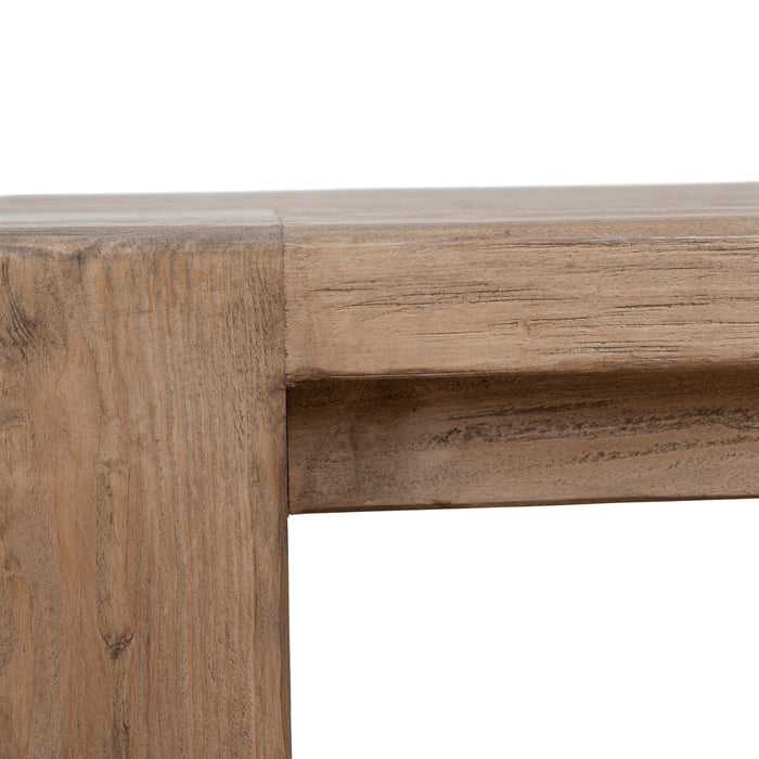 Mirka 1.1m Elm Square Coffee Table - Natural