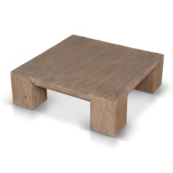 Mirka 1.1m Elm Square Coffee Table - Natural