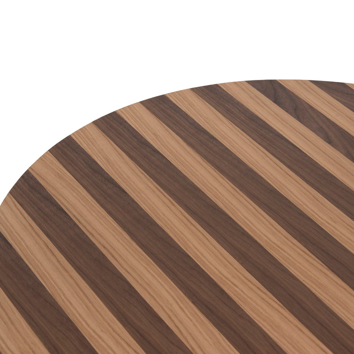 Artea 1m Round Coffee Table - Two Tone Natural