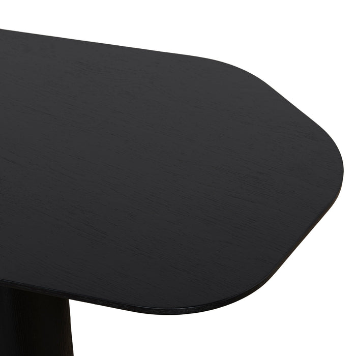 Baroux 1.09m Freeform Coffee Table - Full Black