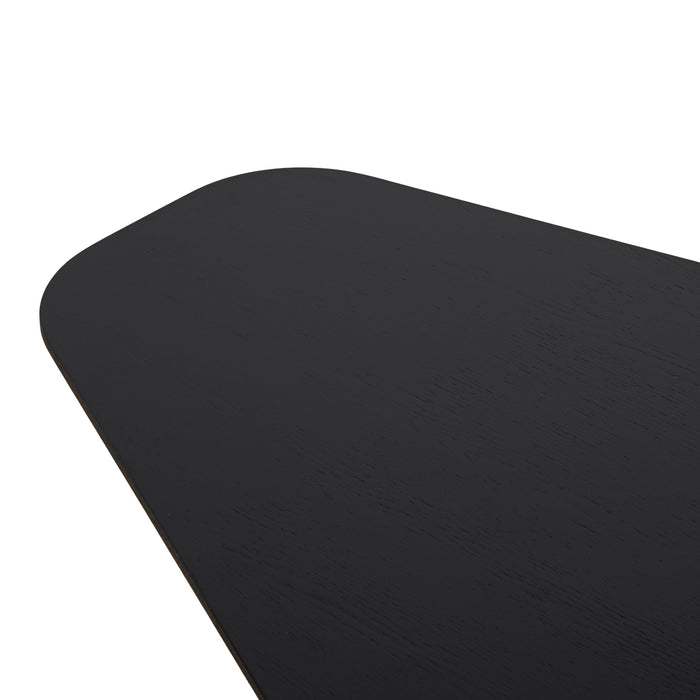 Baroux 1.09m Freeform Coffee Table - Full Black