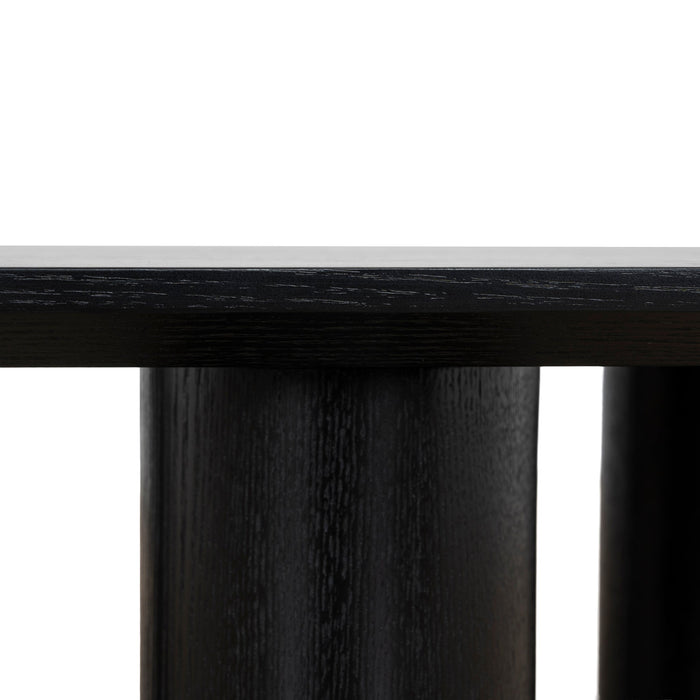Baroux 1.09m Freeform Coffee Table - Full Black