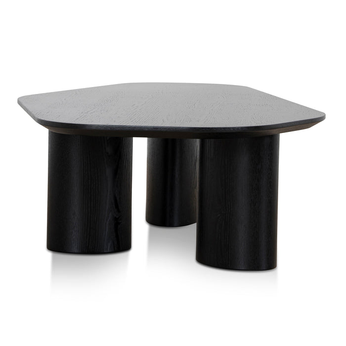 Baroux 1.09m Freeform Coffee Table - Full Black