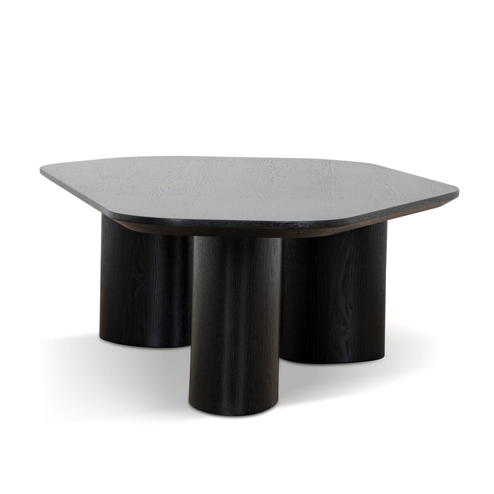 Baroux 1.09m Freeform Coffee Table - Full Black
