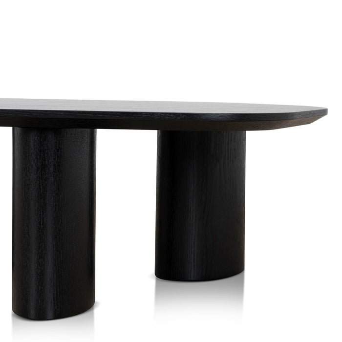 Baroux 1.09m Freeform Coffee Table - Full Black