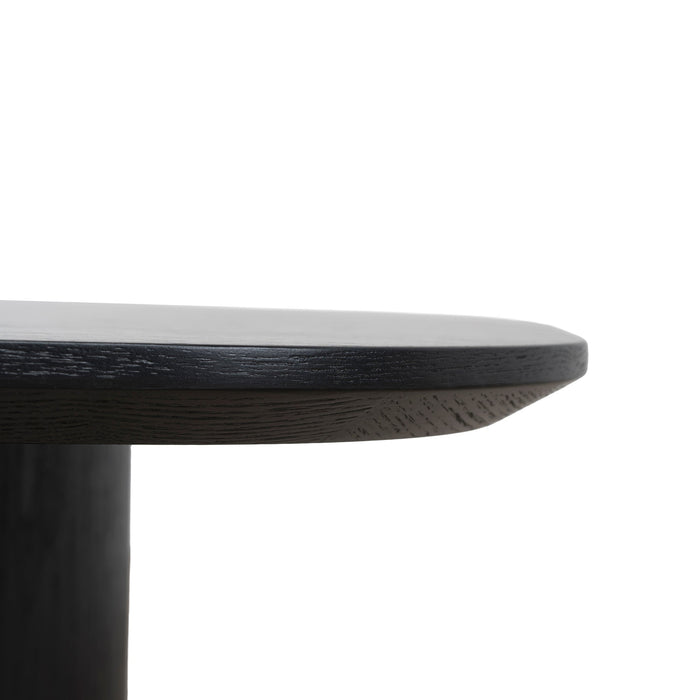 Baroux 1.09m Freeform Coffee Table - Full Black