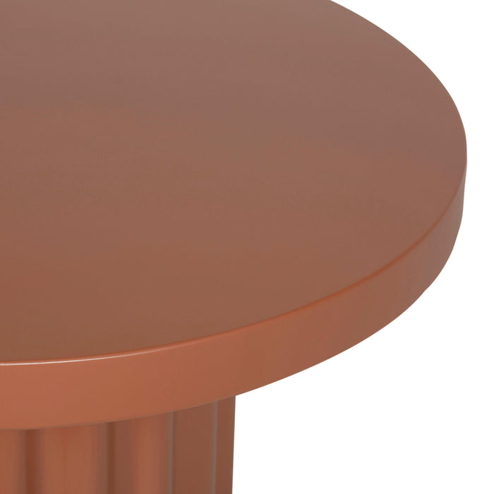 Sovana 90cm Concrete Coffee Table - Terracotta