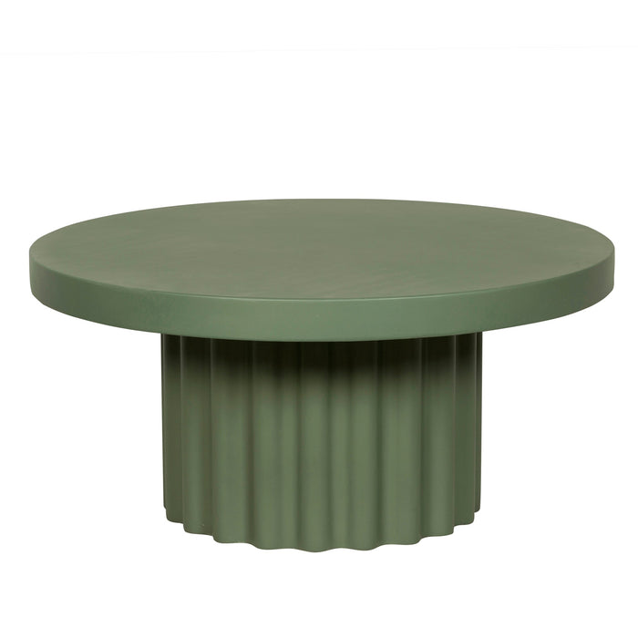 Sovana 90cm Concrete Coffee Table - Green