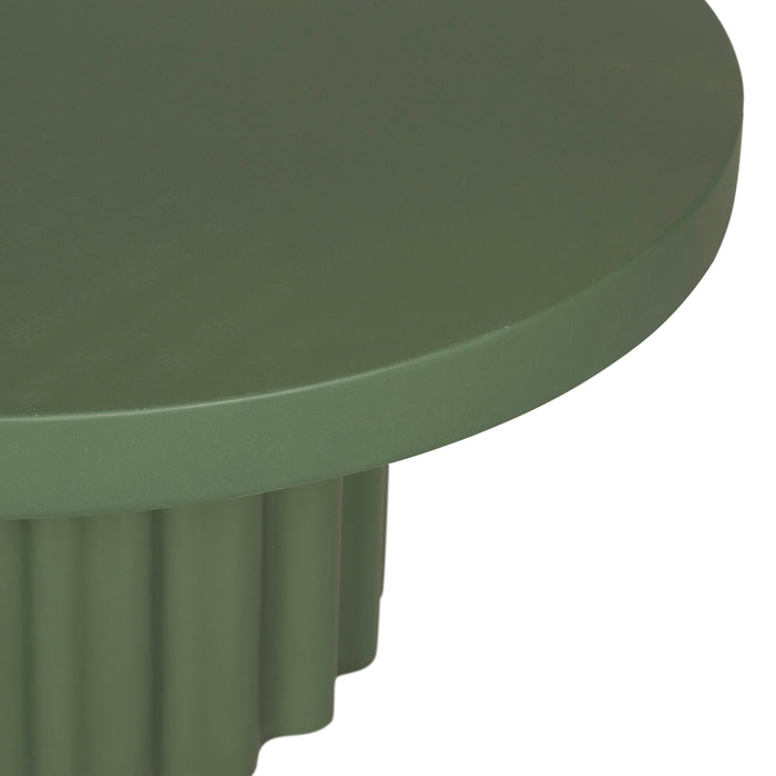 Sovana 90cm Concrete Coffee Table - Green