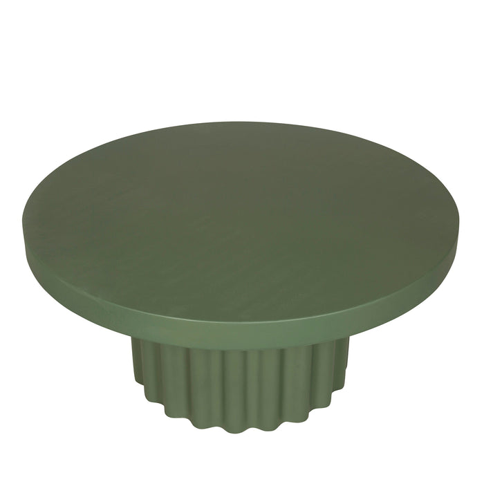 Sovana 90cm Concrete Coffee Table - Green