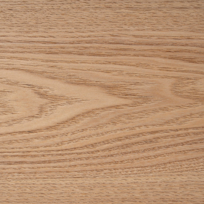 Linda 117.5cm Coffee Table - Natural Ash Veneer - Black Legs