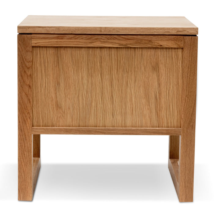 CCF490 2 Drawer Wooden Bedside Table - Natural Oak