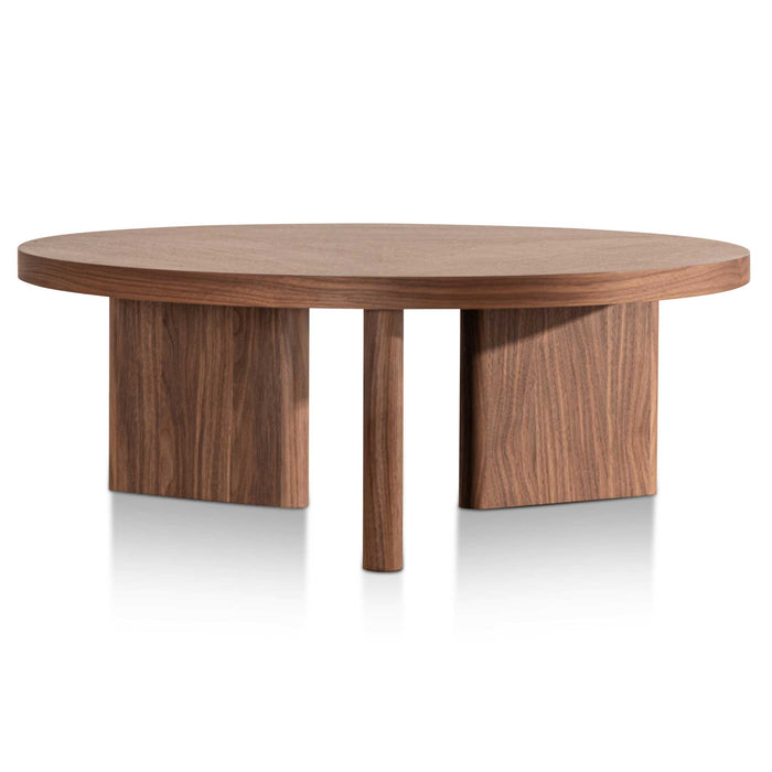 CCF6426-CN 100cm Wooden Round Coffee Table - Walnut