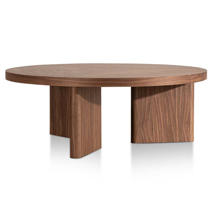 CCF6426-CN 100cm Wooden Round Coffee Table - Walnut