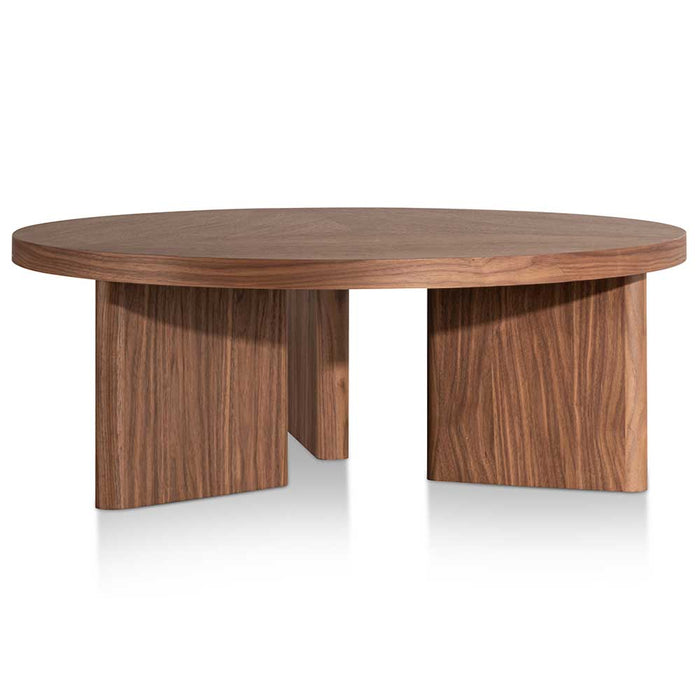 CCF6426-CN 100cm Wooden Round Coffee Table - Walnut