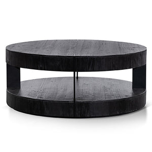Modern Concepts Arisha 100cm Round Coffee Table - Full Black