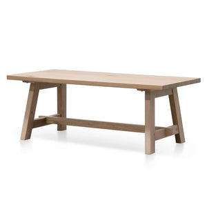 Modern Concepts Murillo 1.2m Wooden Coffee Table - Washed Natural