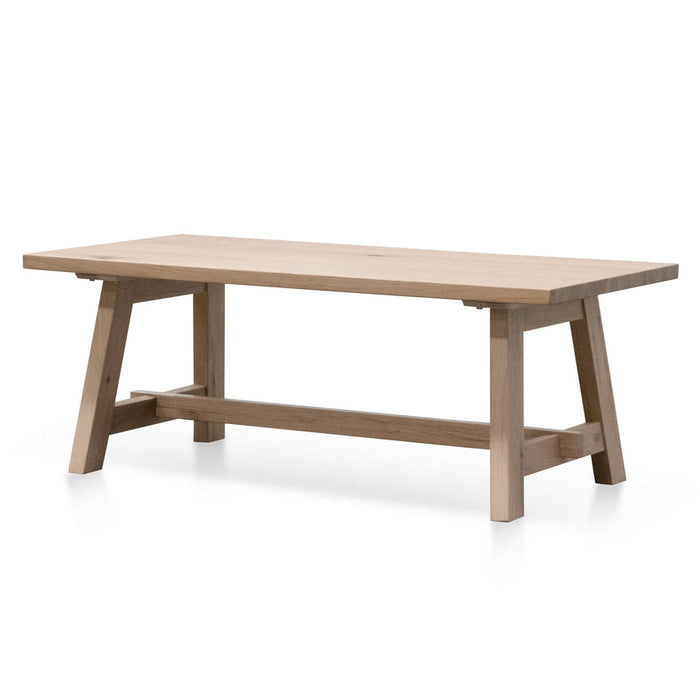 Calibre Furniture Murillo 1.2m Wooden Coffee Table - Washed Natural