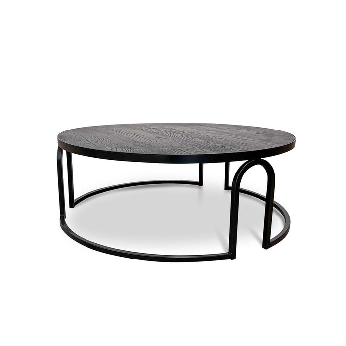 Calibre Furniture Hardin Oak Coffee Table - Full Black